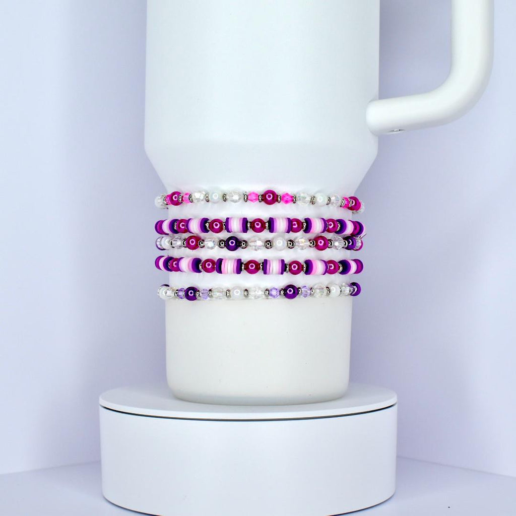 Purple Passion Bracelet Stack - 5 Piece Set