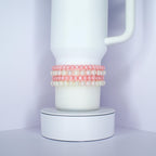 Pink and White Faux Pearl Beaded Bracelets