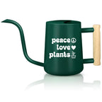 Minimalist Garden Essential Stainless Steel Watering Can Indoor Plant Care Tool Modern Design Premium Construction Metal Body Wooden Handle Accent Gooseneck Spout Feature Precise Control Beautiful Style Multiple Colors Available Gift