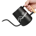 Metal Watering Can with Don't Hate Propagate and Monstera Leaf Design