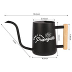 Metal Watering Can with Don't Hate Propagate and Monstera Leaf Design
