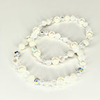 Sparkling White Beaded Bracelet