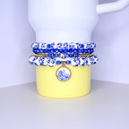 Fashion Forward Collection Tumbler Base Accessories Premium Stretchy Bracelet Set Beautiful Bead Pattern Custom Design Options Metal Charm Details Birthday Gift Idea Multiple Size Compatibility Trendy Drink Holder Personal Style Statement