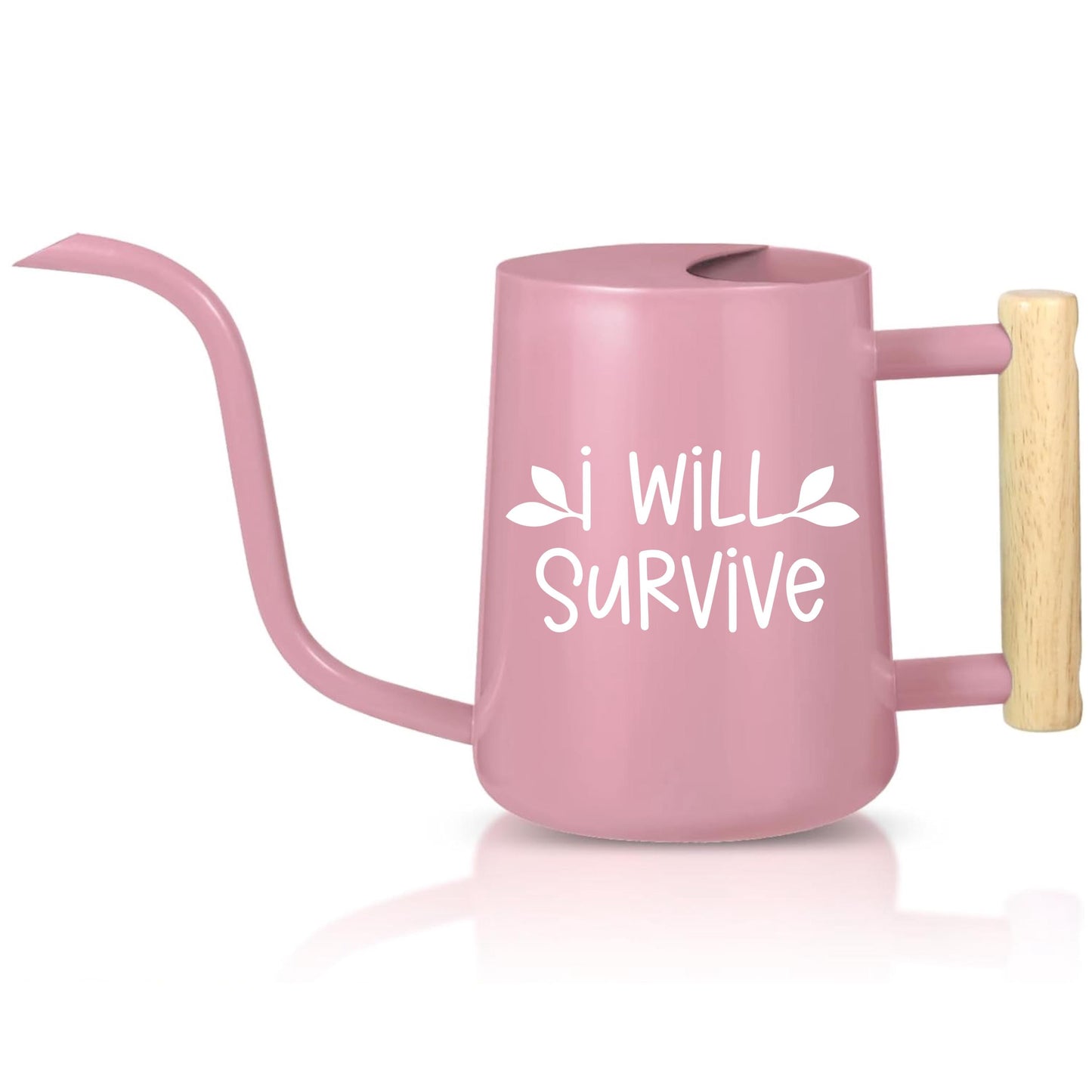 Personalized Watering Can with Wood Handle - I Will Survive