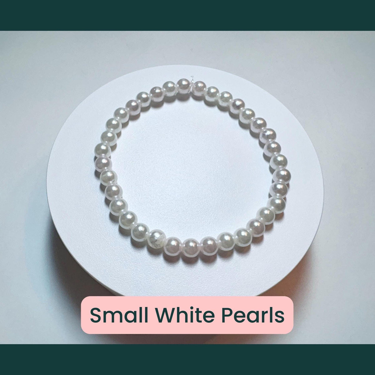 Pink and White Faux Pearl Beaded Bracelets