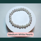 Pink and White Faux Pearl Beaded Bracelets