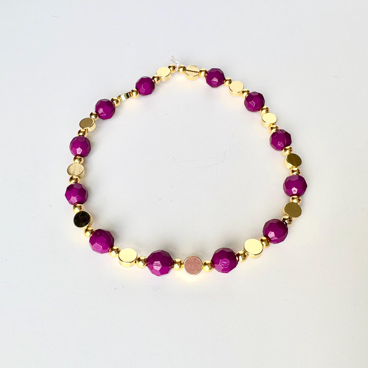 Magenta and Gold Bracelet Collection