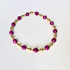 Magenta and Gold Bracelet Collection