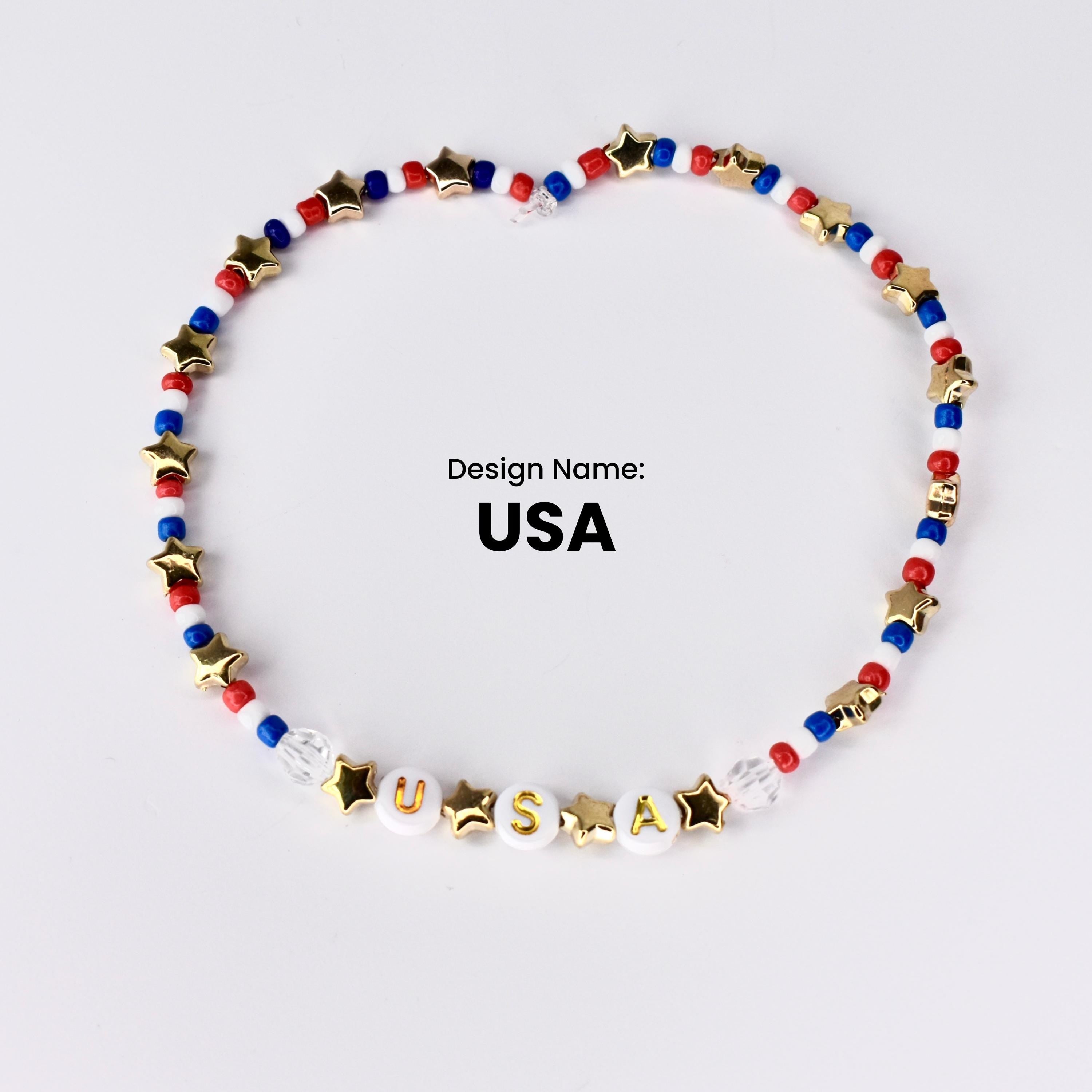 tumbler bracelet patriotic cup accessory gift idea for summer drink holder charm design for independence day decoration water bottle band american flag colored jewelry custom stanley handle decoration tumbler charm bracelet patriotic fourth july drink accessory cup holder band custom drinkware embellishment gift idea for independence day style american flag