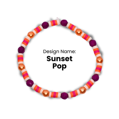 Sunset Vibes Bracelet Stack - 5 Piece Set