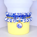 Birthday Present Finder Tumbler Base Decoration Set Premium Stretchy Bracelet Collection Custom Design Options Beautiful Bead Patterns Metal Charm Details Fashion Forward Style Multiple Size Compatibility Trendy Drink Holder Personalized