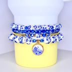 Birthday Present Finder Tumbler Base Decoration Set Premium Stretchy Bracelet Collection Custom Design Options Beautiful Bead Patterns Metal Charm Details Fashion Forward Style Multiple Size Compatibility Trendy Drink Holder Personalized