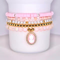 Tumbler Bracelet Collection Unique Gift Set Custom Base Decoration Style Fashion Accessory Birthday Present Idea Stretchy Design Fits Multiple Sizes Premium Bead Pattern Metal Charm Details Trendy Drink Holder Embellishment Personalized Cup