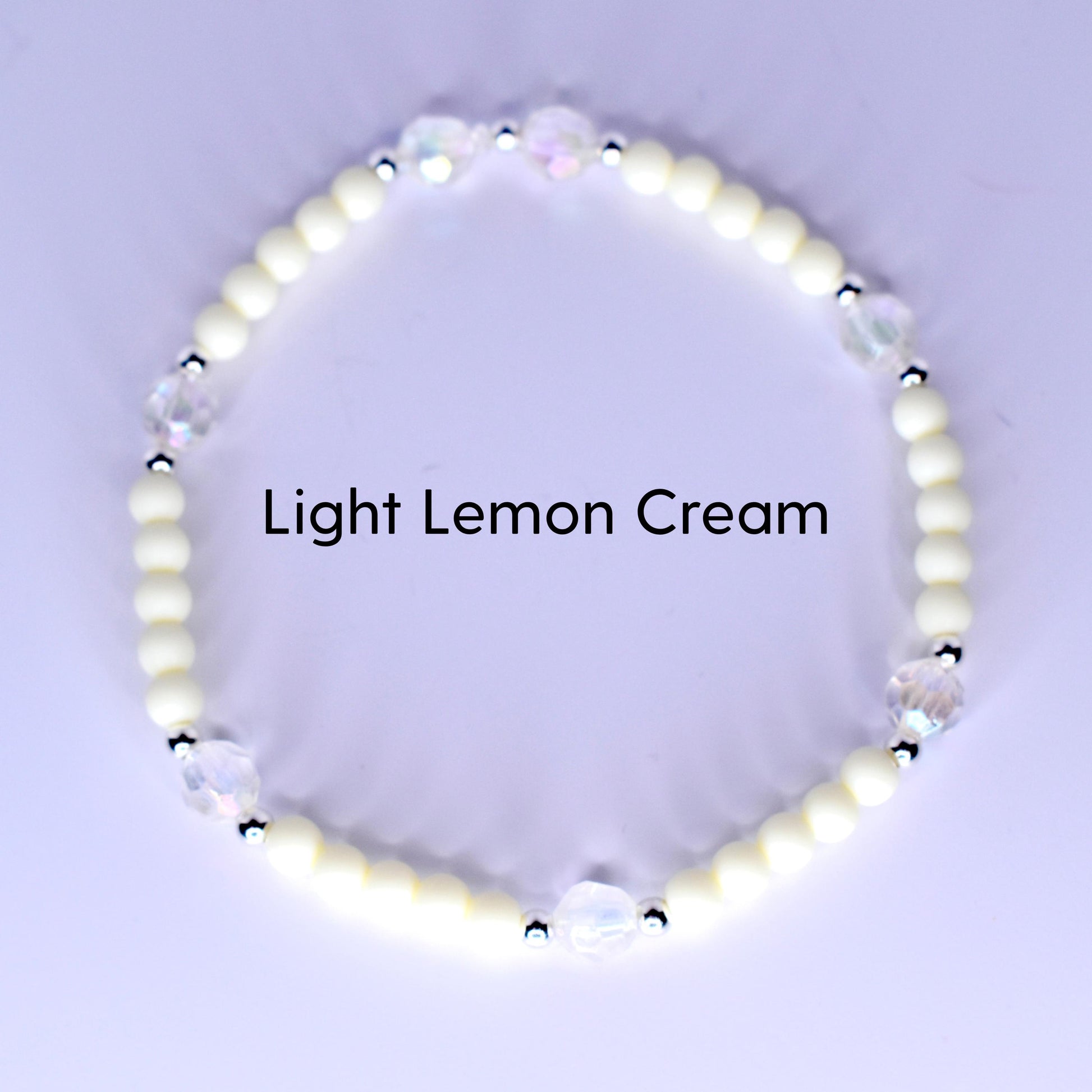 Sunshine Yellow and Pearl Bracelet Stack - 5 Piece Set