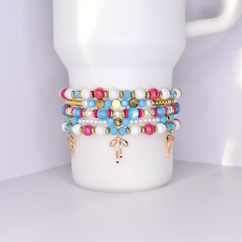 Rosa Beaux Blue Stanley Tumbler Bracelet Stack Blue