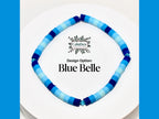 Blue Ombré Bracelets with Crystal Accents