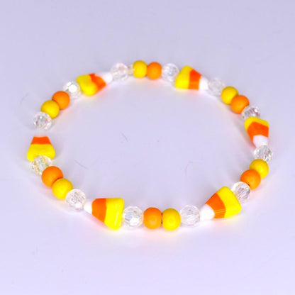 Halloween Tumbler Bracelet Stack Metal Charm Collection Stretch Band Set Orange Black Tumbler Accessory Holiday Drink Cup Design Perfect Party Essential Spooky Style Accent Beautiful Display Collection Seasonal Gift Idea Festive Addition