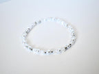 Seafoam Bracelet Collection: Light Blue and Crystal Beaded Bracelets with Silver Accents