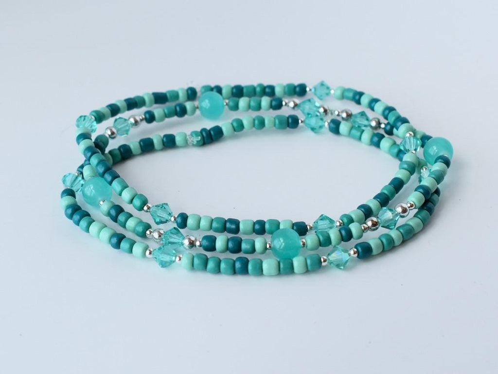 Turquoise Ocean Breeze Bracelet Stack - 3 Piece Set