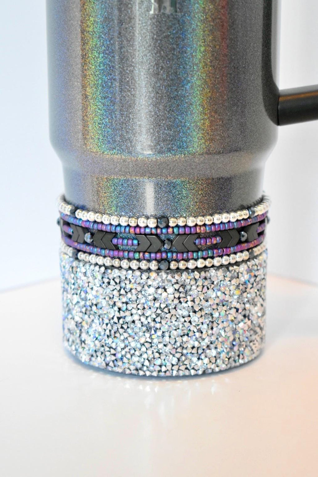 Midnight Glitz Bracelet Stack, Set of 3 or 5