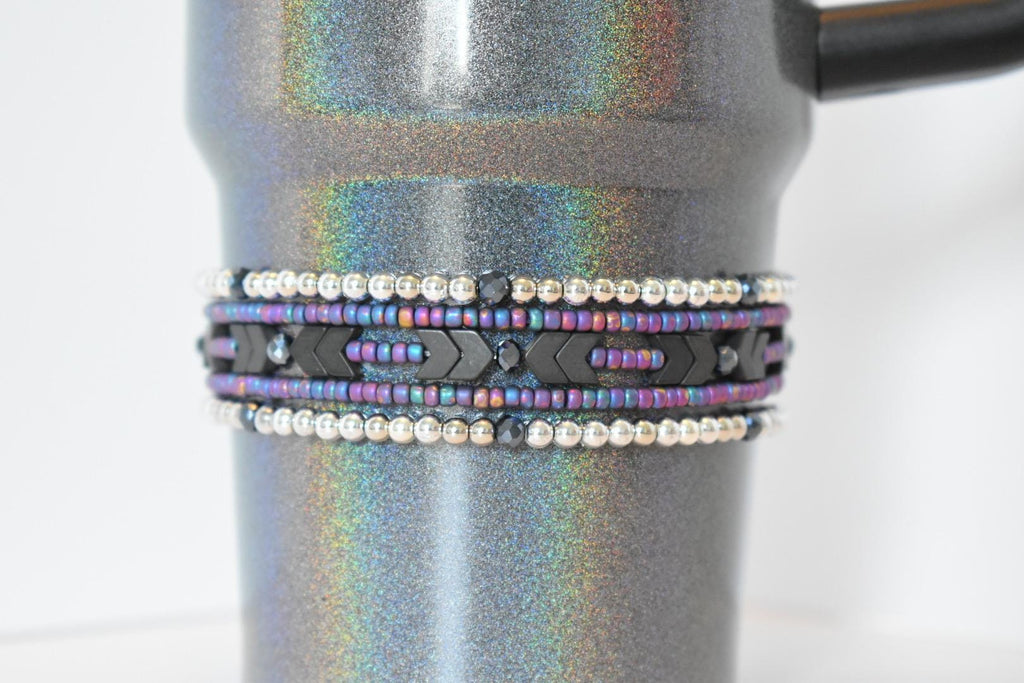 Midnight Glitz Bracelet Stack, Set of 3 or 5