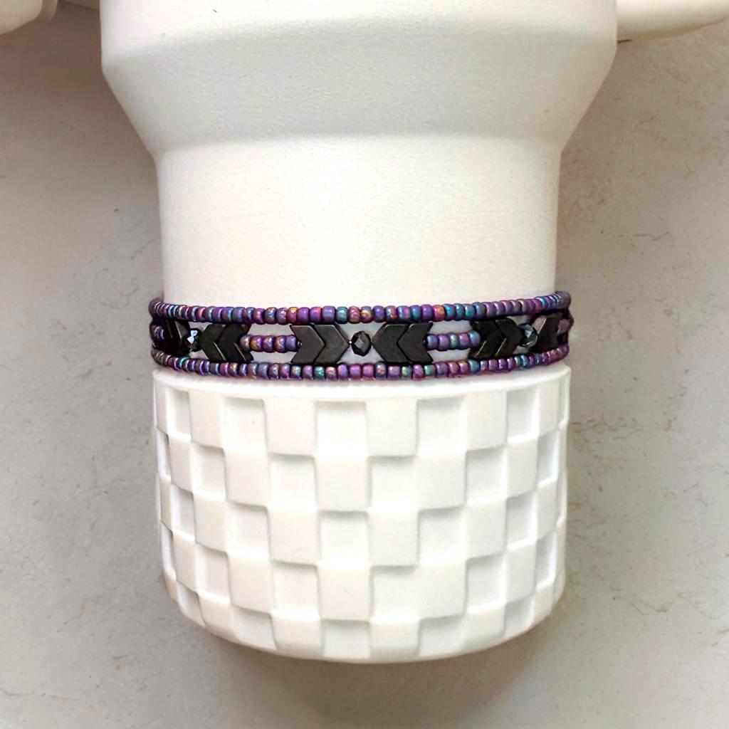 Midnight Glitz Bracelet Stack, Set of 3 or 5