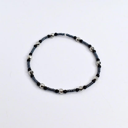 Deadly Damask Bracelet Collection: Black Gray and Silver Spooky Charm Bracelets