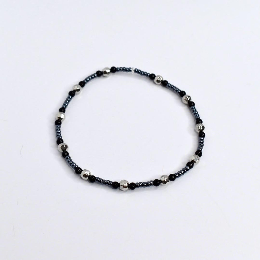 Deadly Damask Bracelet Collection: Black Gray and Silver Spooky Charm Bracelets