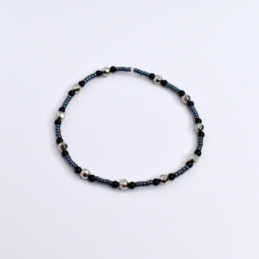 Deadly Damask Bracelet Collection: Black Gray and Silver Spooky Charm Bracelets