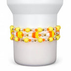 Candy Corn Beaded Bracelet Stack - 3 Piece Set
