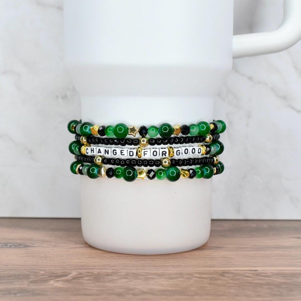 Changed For Good Bracelet Stack - Customizable 5 Piece Set