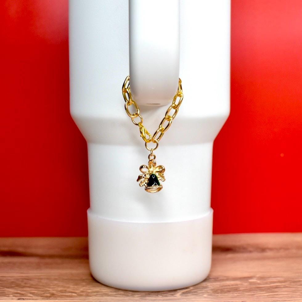 Christmas Tumbler Handle Charm Bracelet - Choose Your Charm