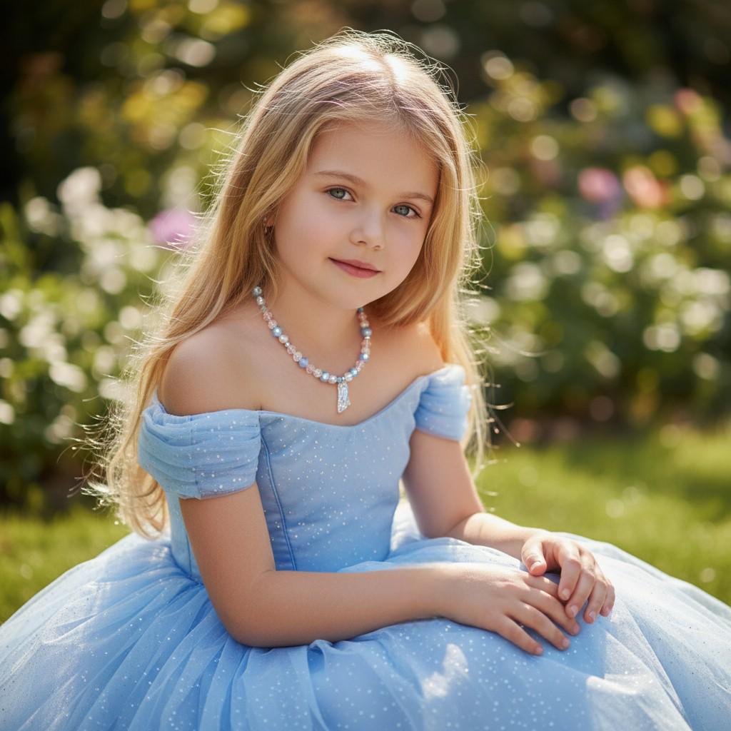 Blue and Pink Crystal Heart Charm Necklace – Dress Up Jewelry