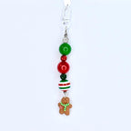 Gingerbread Cookie Straw Charm – Christmas Beaded Tumbler Accessory
