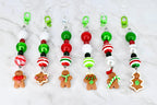 Gingerbread Cookie Straw Charm – Christmas Beaded Tumbler Accessory