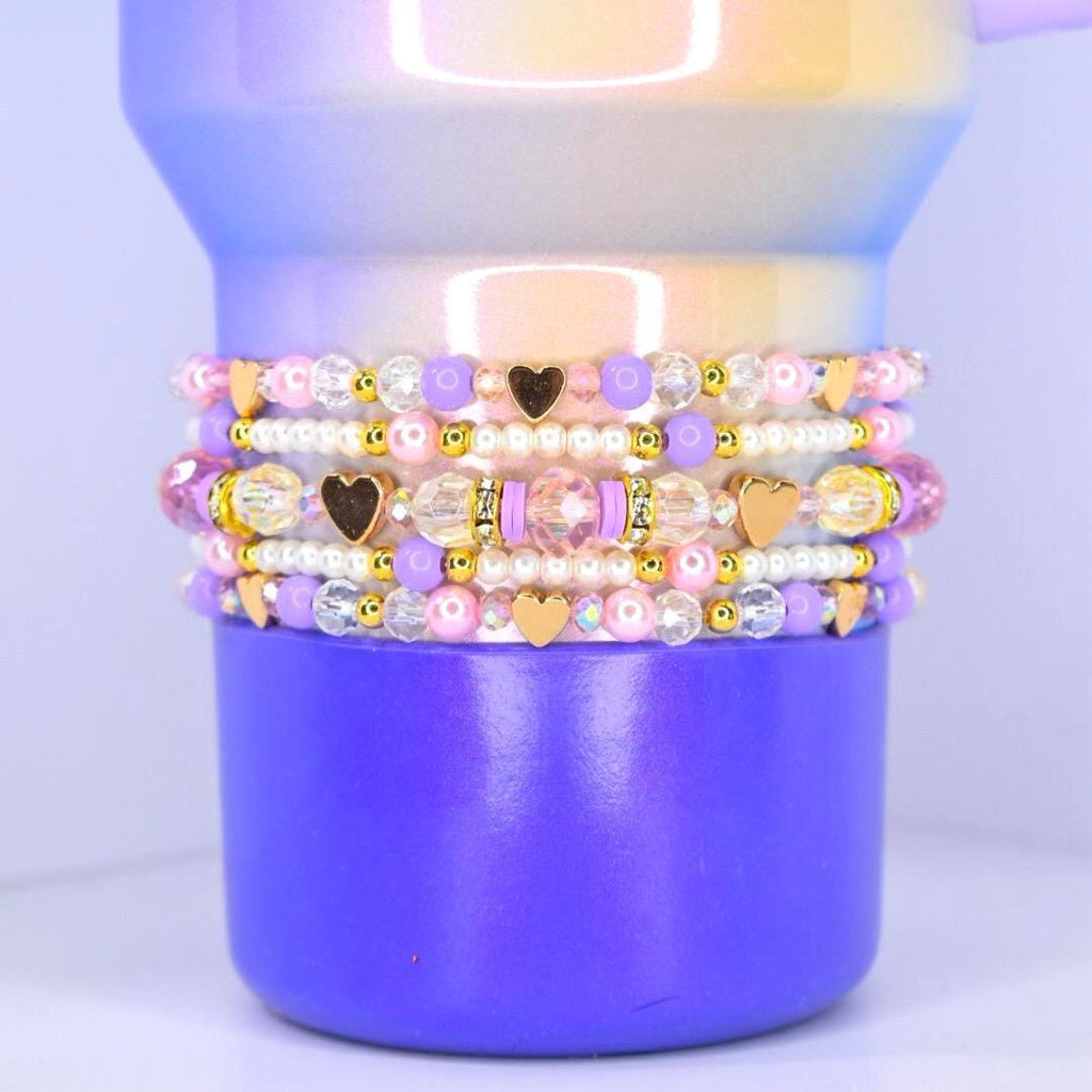 Golden Heart Bracelet Collection - Set of 5 or Individual Bracelets