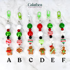 Gingerbread Cookie Straw Charm – Christmas Beaded Tumbler Accessory
