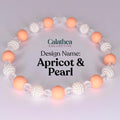 Peaches and Cream Bracelets: Orange & Ivory Accessory