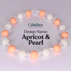 Peaches and Cream Bracelets: Orange & Ivory Accessory
