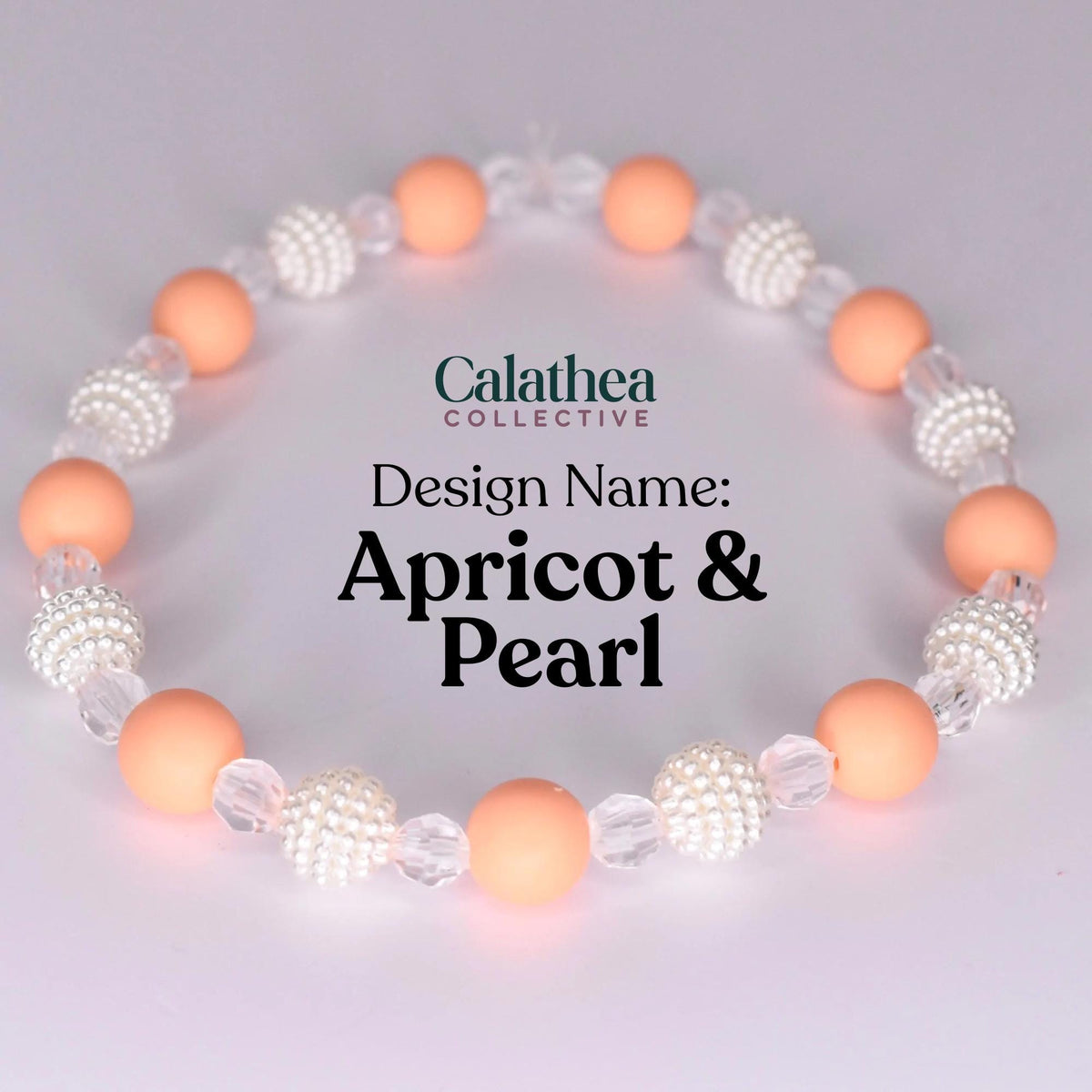 Peaches and Cream Bracelets: Orange & Ivory Accessory