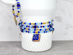 Hanukkah Celebration Tumbler Handle Charm Bracelet with Magnetic Closure