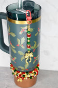 Holiday Botanical Straw Charm Dangle