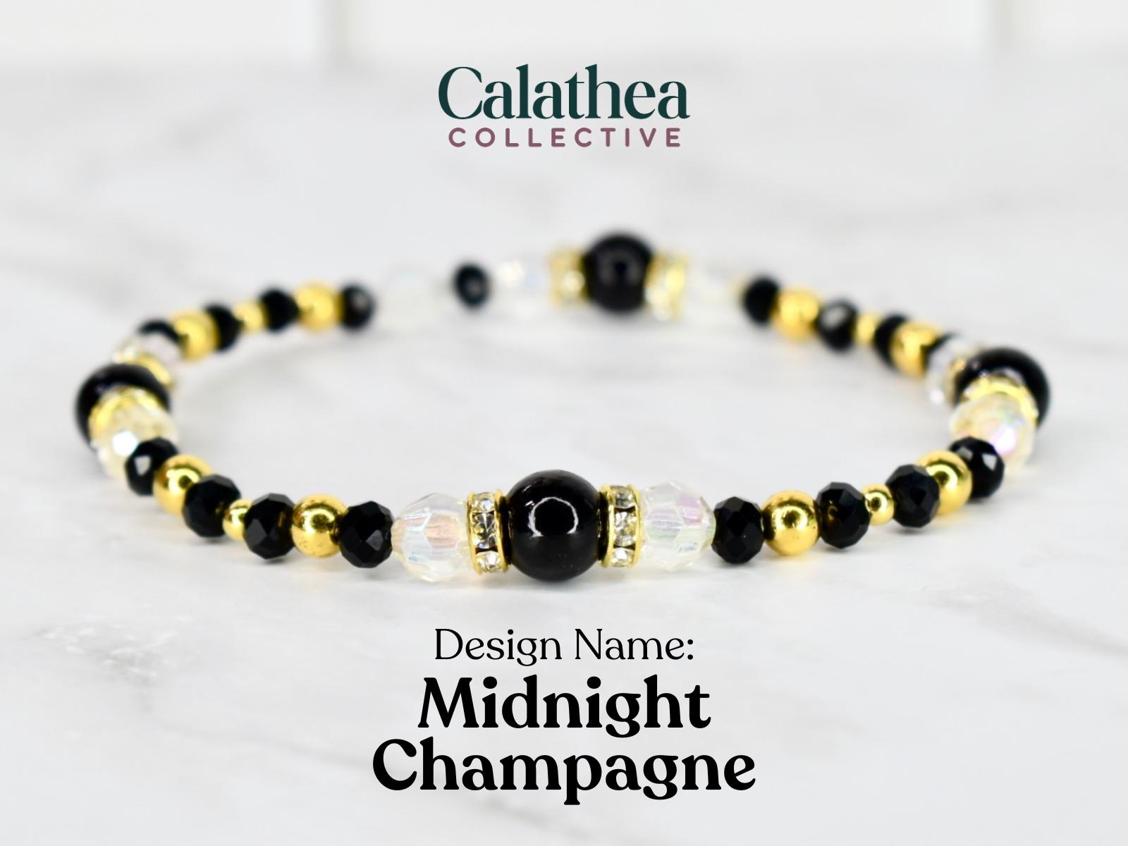 Happy New Year Black Honey Bracelet Collection - 5 Piece Set or Individual Bracelets