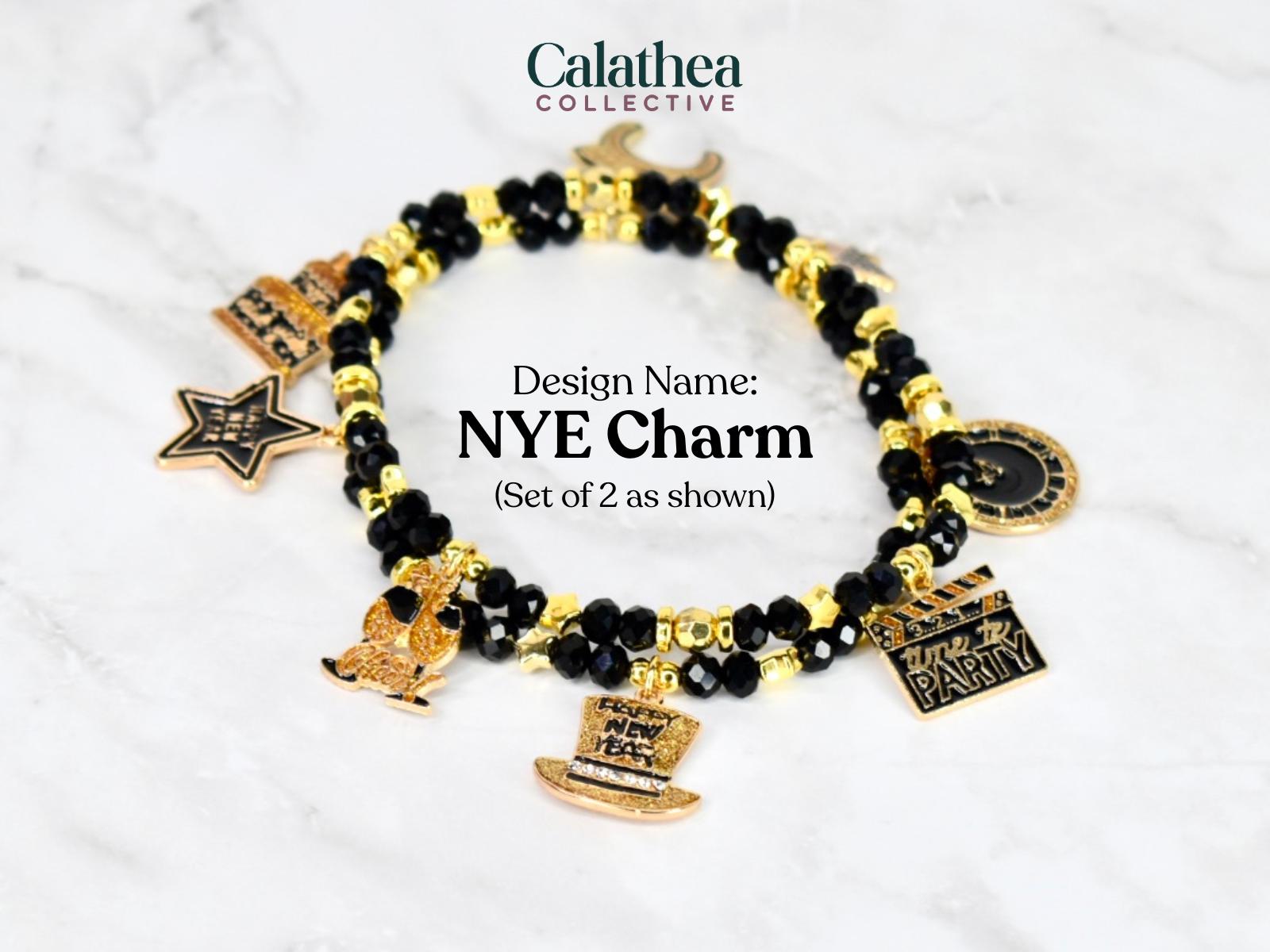 Happy New Year Black Honey Bracelet Collection - 5 Piece Set or Individual Bracelets