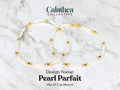 Two delicate pearl bracelets with gold and pink accents. The bracelets are labeled "Pearl Parfait" and are from the "Calathea Collective". The set includes two bracelets as shown.