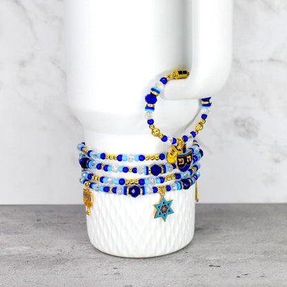 Hanukkah Celebration Charm Bracelets - 4 Piece Set