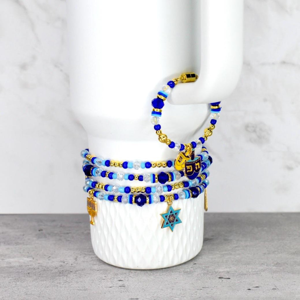 Hanukkah Celebration Charm Bracelets - 4 Piece Set
