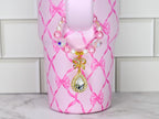 Pink Bow Tumbler Handle Bracelet