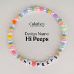 PEEPS Bunny Charm Bracelet – Pastel Easter Bead Bracelet