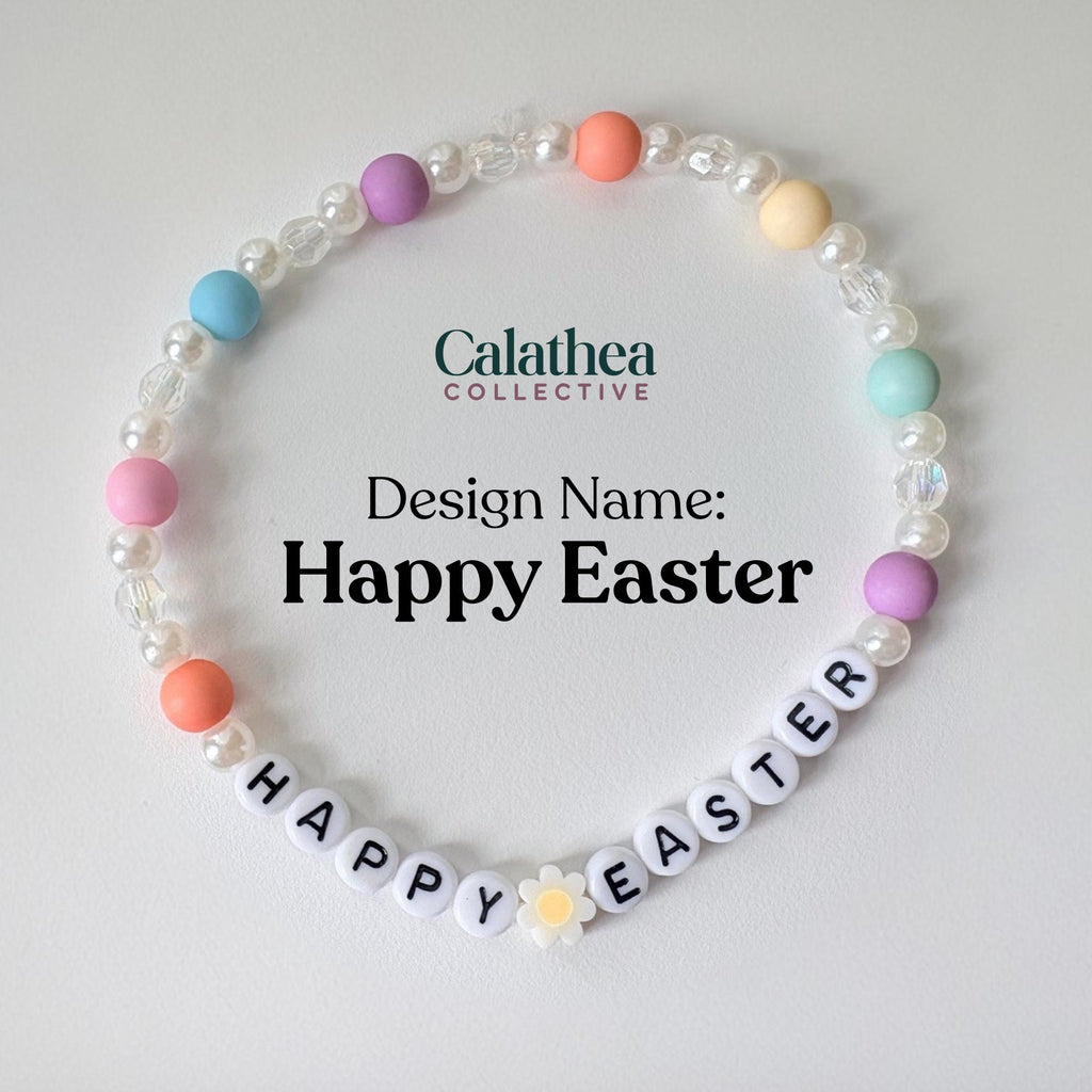 PEEPS Bunny Charm Bracelet – Pastel Easter Bead Bracelet